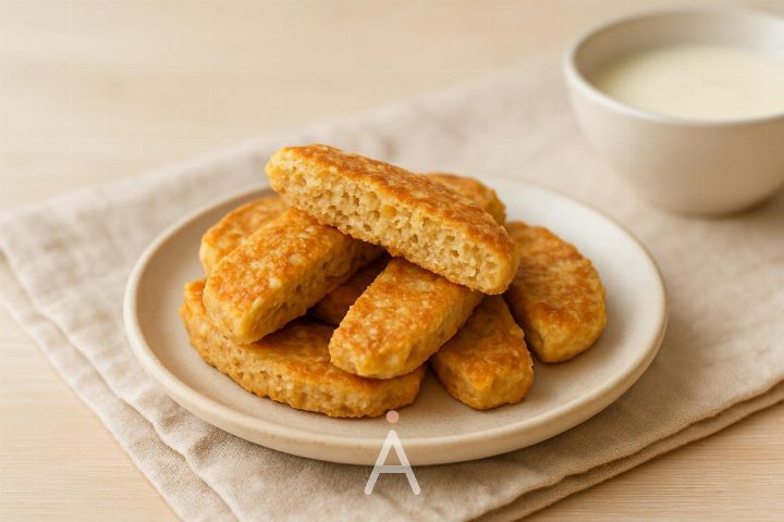 Овсяные оладьи с яблоком