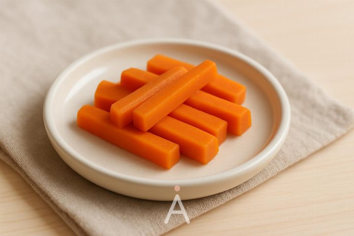 Морковные палочки на пару