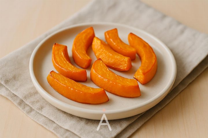 Запечённые дольки тыквы
