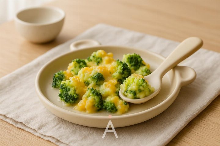 Брокколи, запечённая с сыром