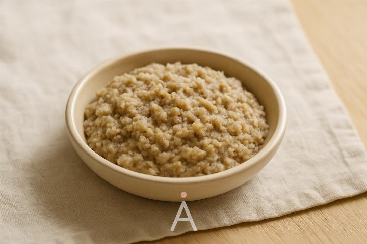 Гречка с говядиной, мелко рубленная