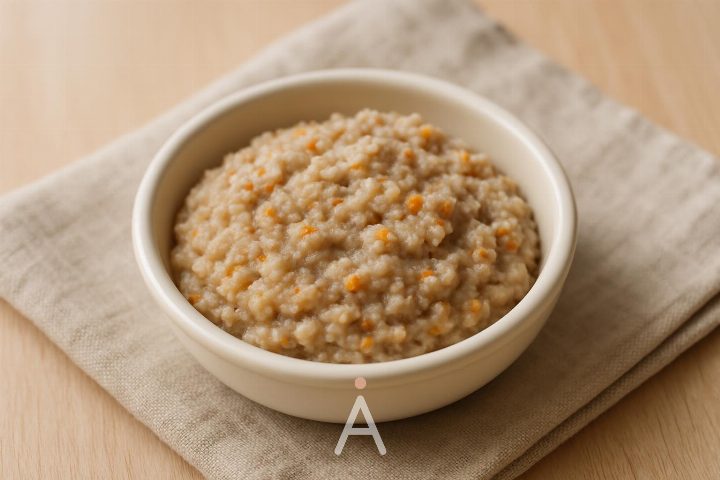 Гречка с тушёной говядиной и морковью