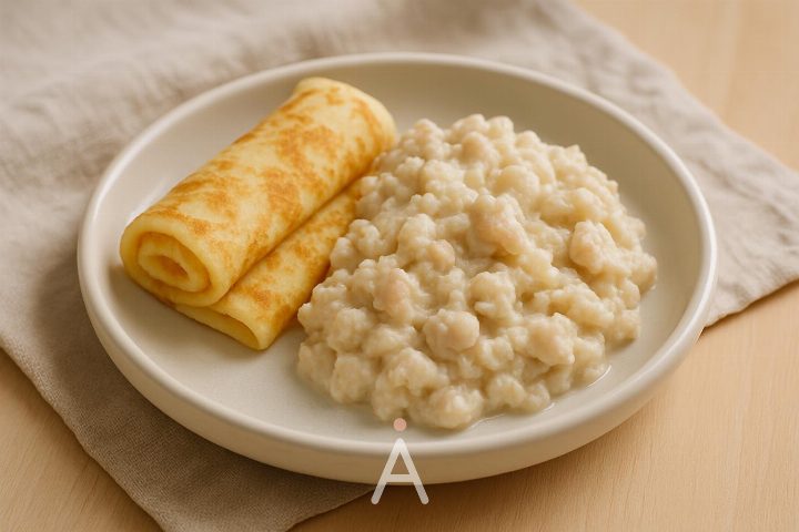 Детская мачанка с блинчиками