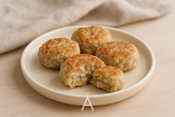 Рыбные котлетки из минтая с гречкой