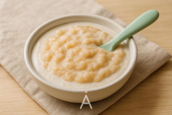 Детский кефир с печёным яблоком