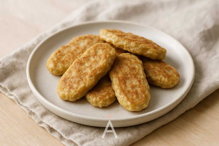 Банановые оладушки без яйца