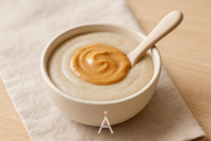 Каша с арахисовой пастой (знакомство с арахисом)