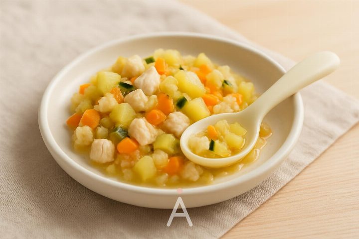 Овощное рагу с курицей