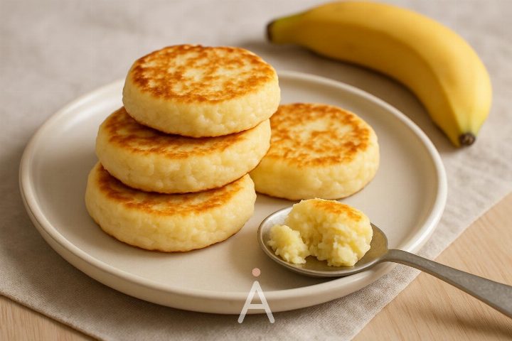 Запечённые сырники с бананом