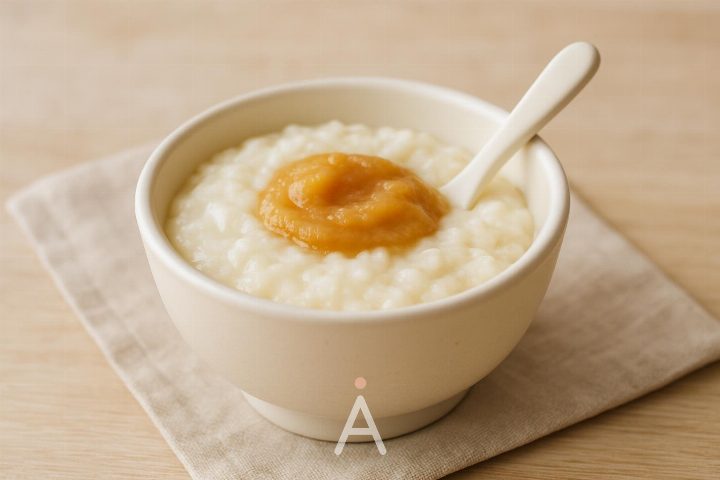 Ширбиринҷ без сахара (молочная рисовая каша)